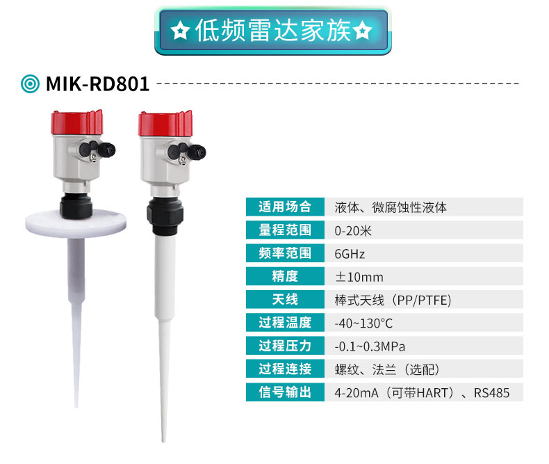 MIK-RD801低頻雷達液位計