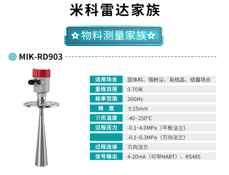 MIK-RD903雷達料位計